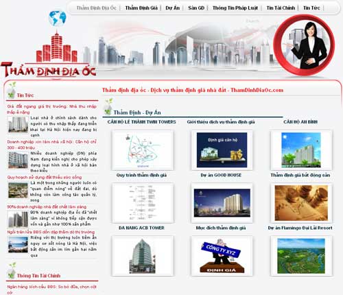 Thẩm định địa ốc – Dịch vụ thẩm định giá nhà đất – ThamDinhDiaOc.com – Giới thiệu website mới