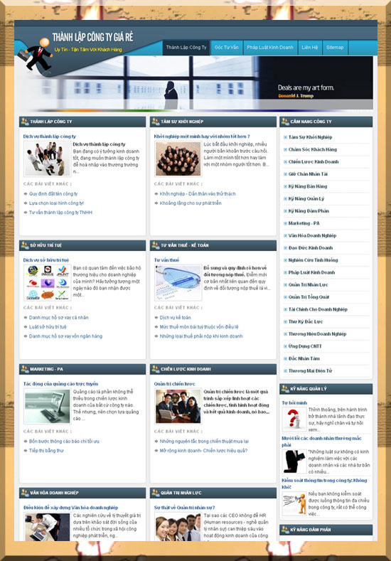 Thành lập công ty giá rẻ – Giới thiệu website mới