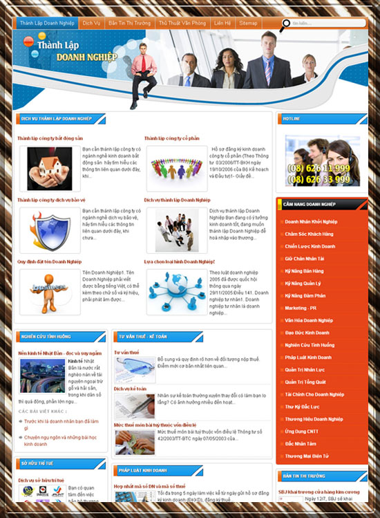 Thành lập doanh nghiệp – Giới thiệu website mới