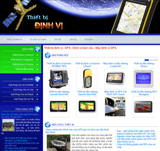 Thiết bị định vị – GPS – Định vị toàn cầu – Máy định vị GPS – Giới thiệu website mới