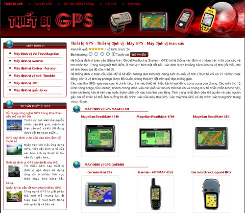 Thiết bị GPS – Thiết vị định vị – Máy GPS – Máy định vị toàn cầu – Giới thiệu website mới