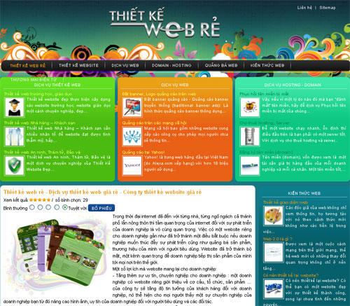 Thiết kế web rẻ – Dịch vụ thiết kế web giá rẻ – Công ty thiết kế website giá rẻ – Giới thiệu website mới