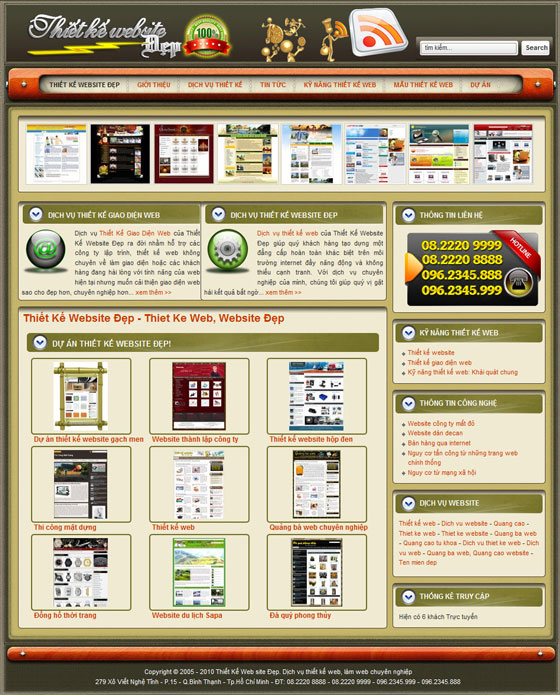 Website – Dịch vụ thiết kế website – Giới thiệu website mới