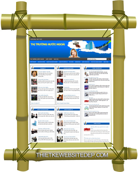 Thị trường nước ngoài – Giới thiệu website mới