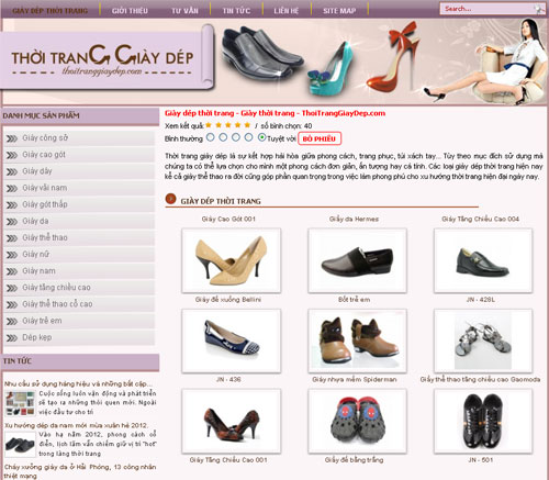 Giày dép thời trang – Giày thời trang – ThoiTrangGiayDep.com – Giới thiệu website mới