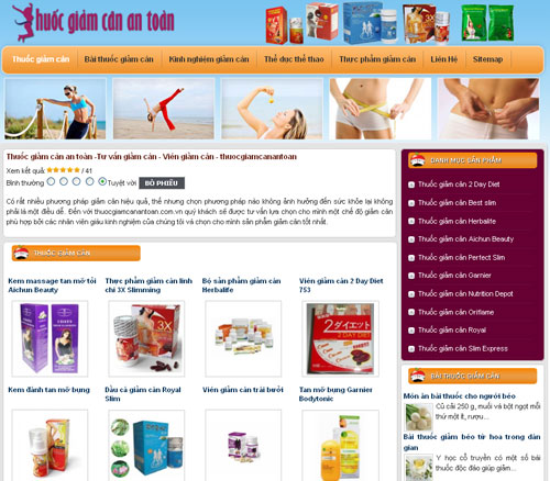 Thuốc giảm cân an toàn -Tư vấn giảm cân – Viên giảm cân – thuocgiamcanantoan – Giới thiệu website mới