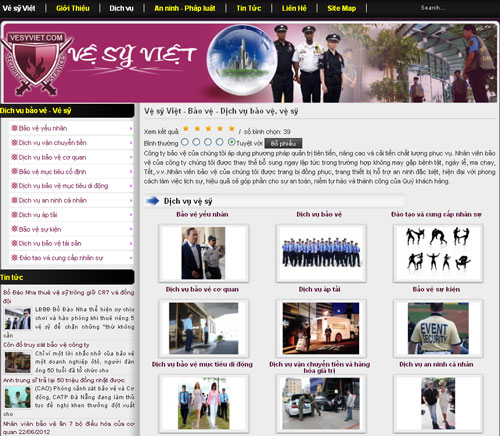 Vệ sỹ Việt – Bảo vệ – Dịch vụ bảo vệ, vệ sỹ – Giới thiệu website mới