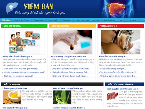 Viêm gan – Bệnh viêm gan – Chữa viêm gan – Viêm gan siêu vi A, B, C – Giới thiệu website mới