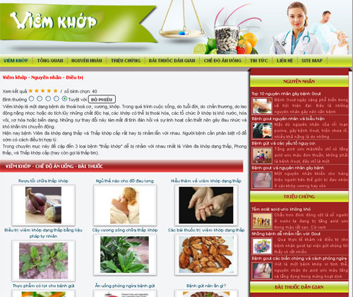 Viêm khớp – Nguyên nhân – Điều trị – Giới thiệu website mới