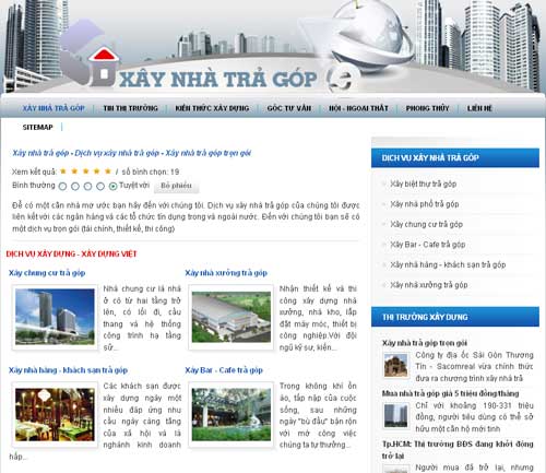Xây nhà trả góp – Dịch vụ xây nhà trả góp – Xây nhà trả góp trọn gói – Giới thiệu website mới