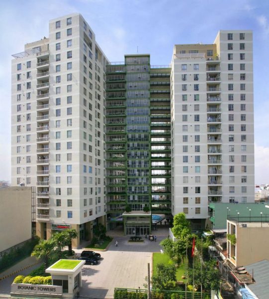 Phoi canh mat truoc Botanic Towers 541x600 - Khu căn hộ Botanic Towers – Phú Nhuận