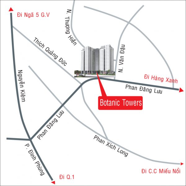 vi tri Botanic Tower 600x600 - Khu căn hộ Botanic Towers – Phú Nhuận