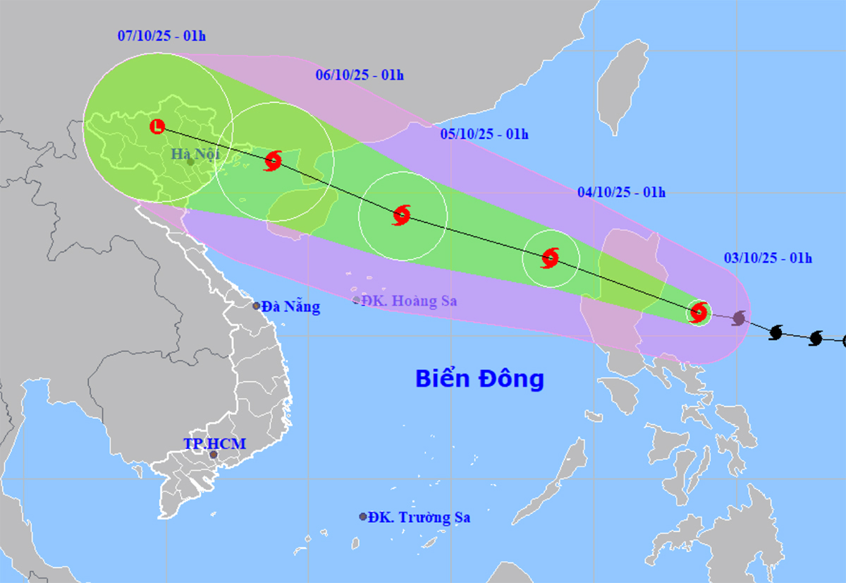Dự Báo Thời Tiết Hôm Nay 3/10: Bão Matmo vào Biển Đông, có thể mạnh cấp 12, cảnh báo lũ trên nhiều sông