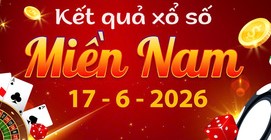 Trực tiếp KQXS Miền Nam ngày 17/6: Kết quả xổ số thứ 4 mới nhất