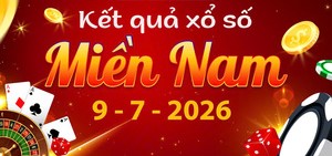 Xem KQXS Miền Nam ngày 9/7: Trực tiếp kết quả xổ số miền Nam hôm nay mới nhất