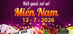 Trực tiếp XSMN hôm nay: Xem KQXS Miền Nam ngày 12/7 mới nhất