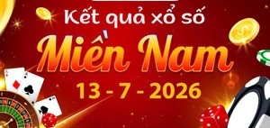 Chi tiết kết quả KQXS Miền Nam ngày 13/7/2026 thứ 2 – Đổi thưởng ở đâu?